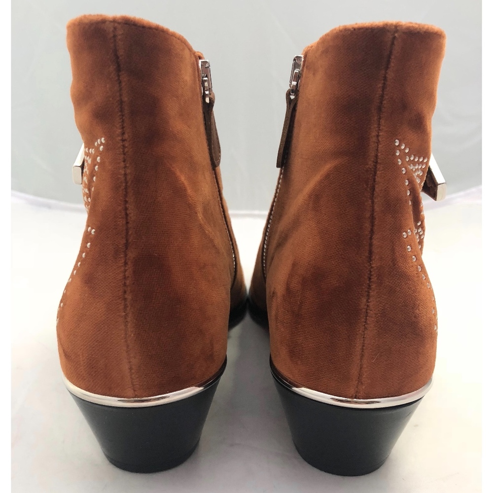 New Chloe Susanna Brown (ochre) Velvet Boots SZ 37 - Picture 6 of 8